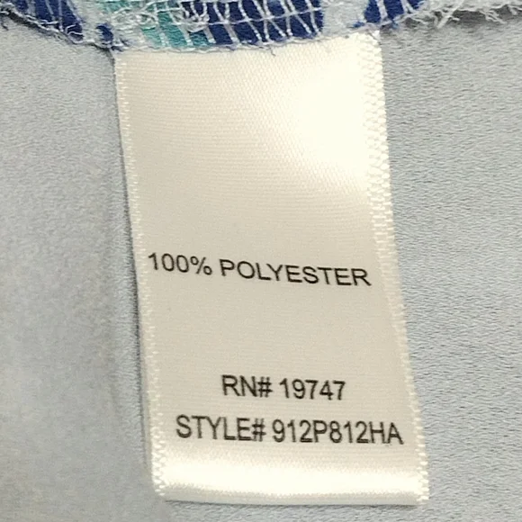 Counterparts Women's Blue Floral Blouse Size XL - Picture 5 of 6